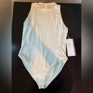 Lululemon Athletica Ivory Sleeveless Bodysuit